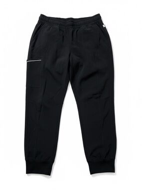 Cherokee Women’s Infinity Scrub Bottoms Joggers, Size Large, Black